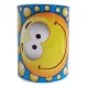 Spaarblik Smiley blauw